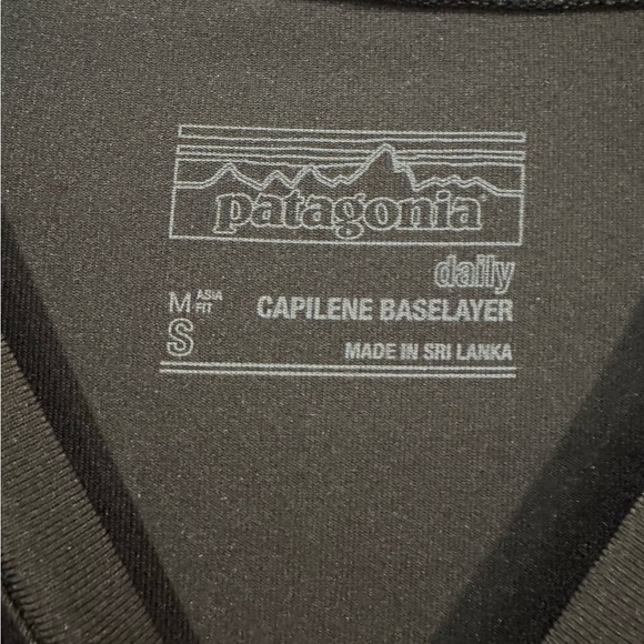 Women’s Patagonia Long Sleeve Black Dailey Capilene Base Layer Top: Size S - Picture 6 of 8